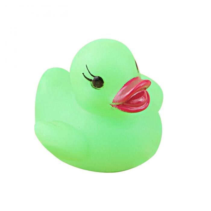 6Pcs/Set Cute LED Flashing Light Floating Duck Bath Tub Shower Rubber Toy for Kids BM88